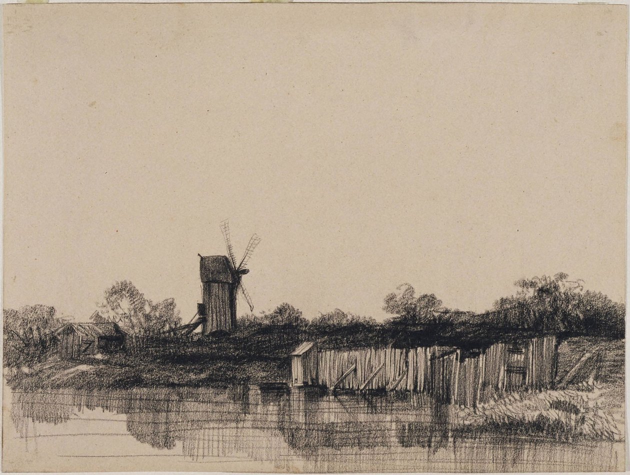 Scéna v Holandsku od Charles Francois Daubigny
