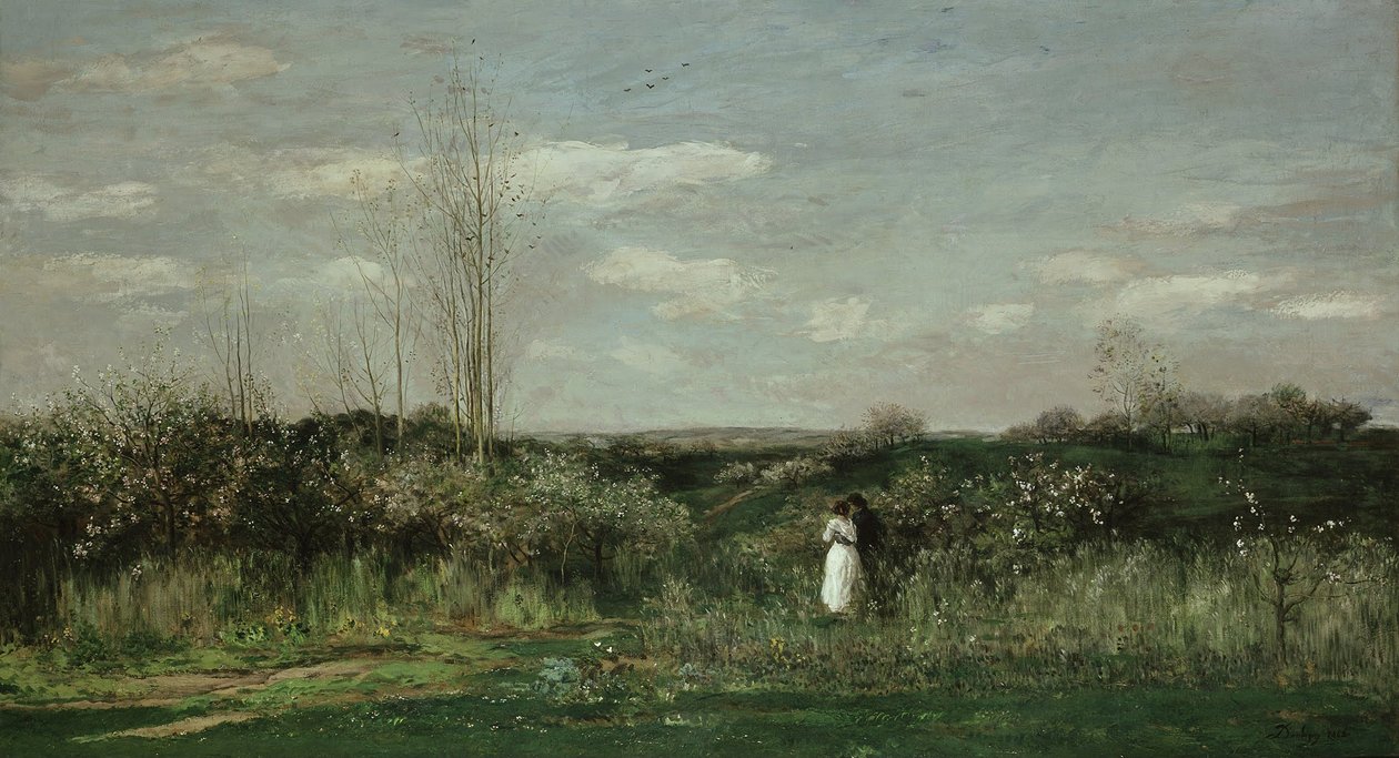 Jarní krajina, 1862 od Charles Francois Daubigny