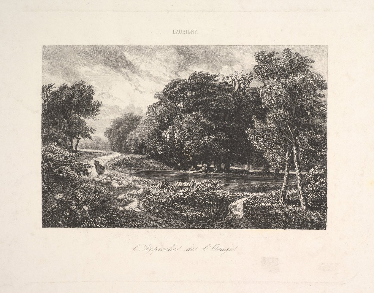 Blížící se bouře, 1844. od Charles Francois Daubigny