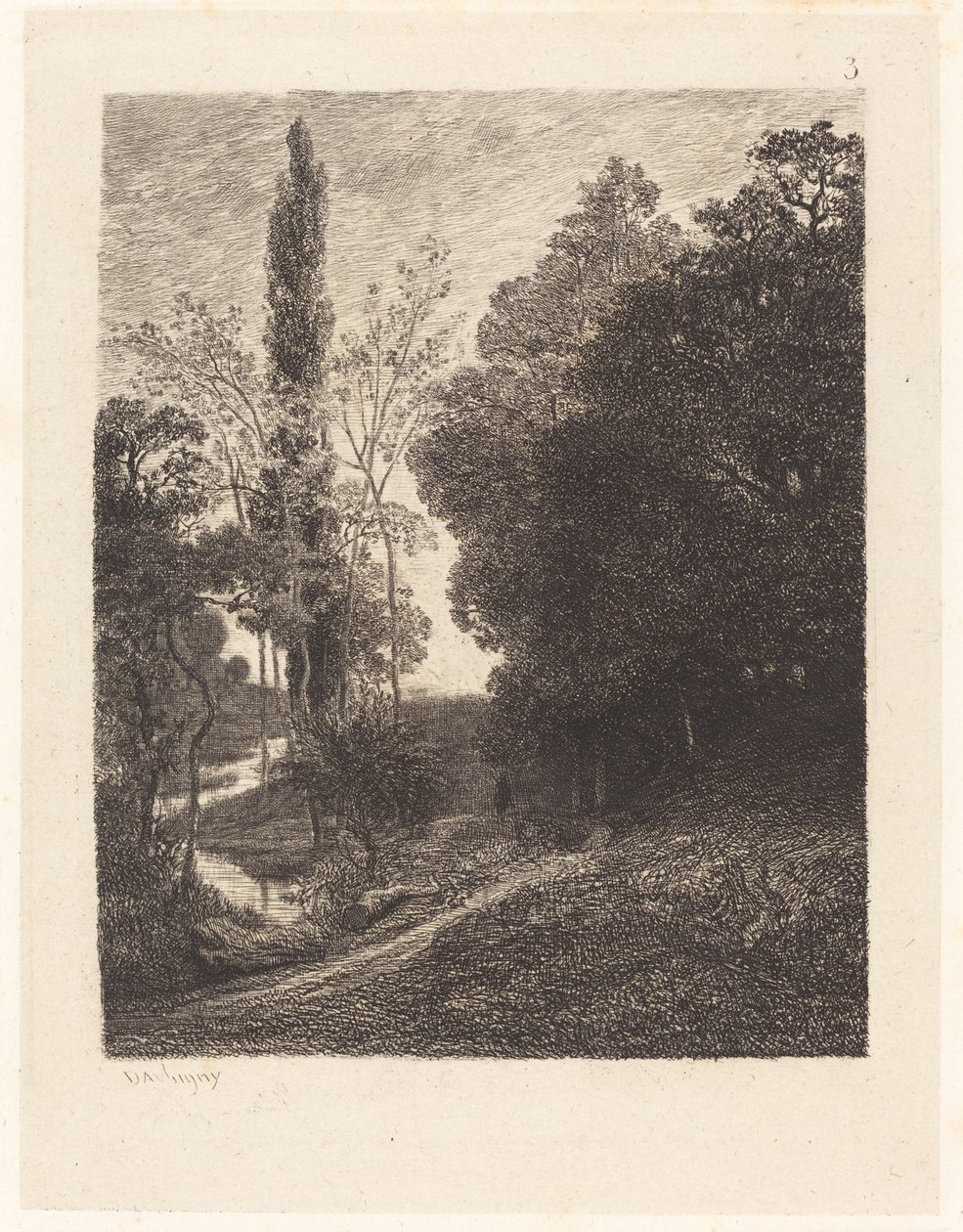 The Banks of the Cousin (Les Bords du Cousin) od Charles Francois Daubigny