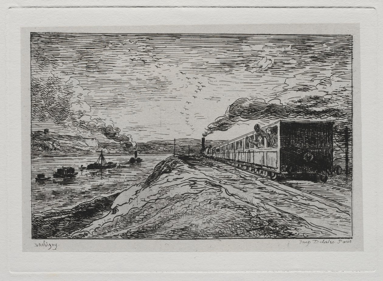 Výlet lodí: Odjezd (Návrat) od Charles Francois Daubigny