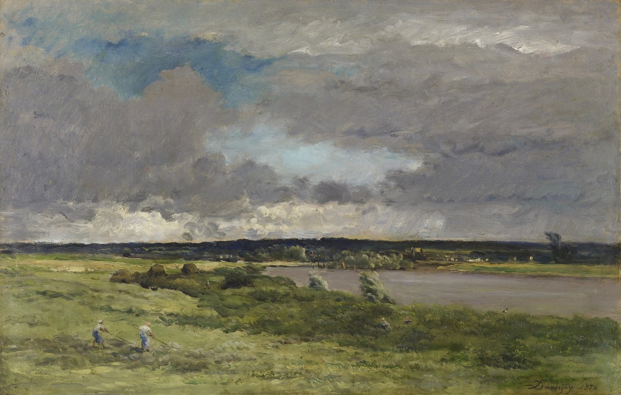 Blížící se bouře; Časné jaro od Charles Francois Daubigny