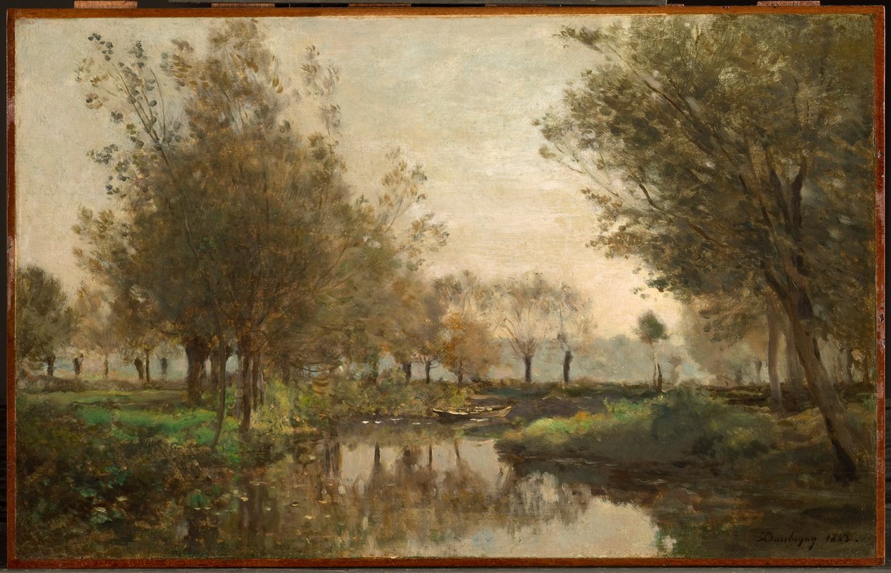 The Creek, 1863 od Charles Francois Daubigny
