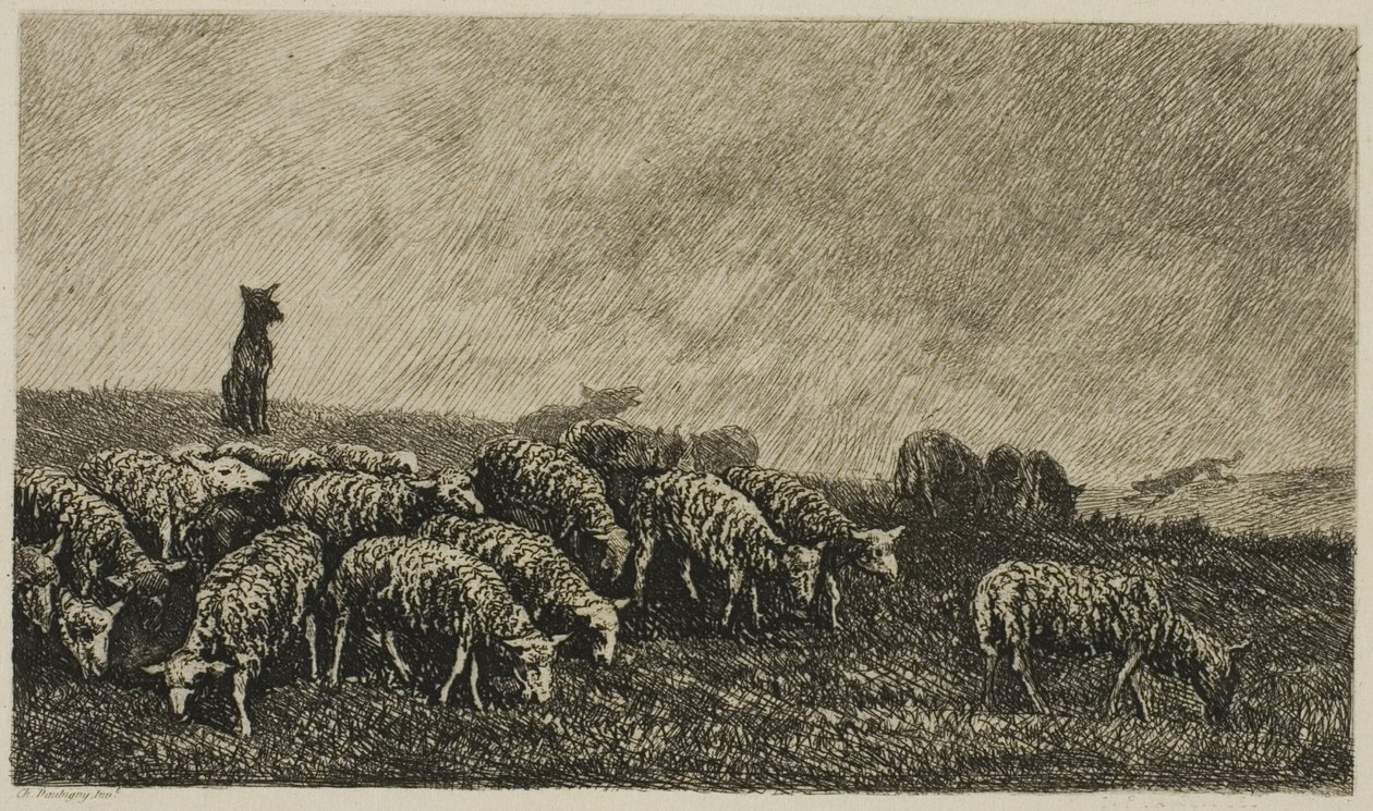 Psí hodinky od Charles Francois Daubigny