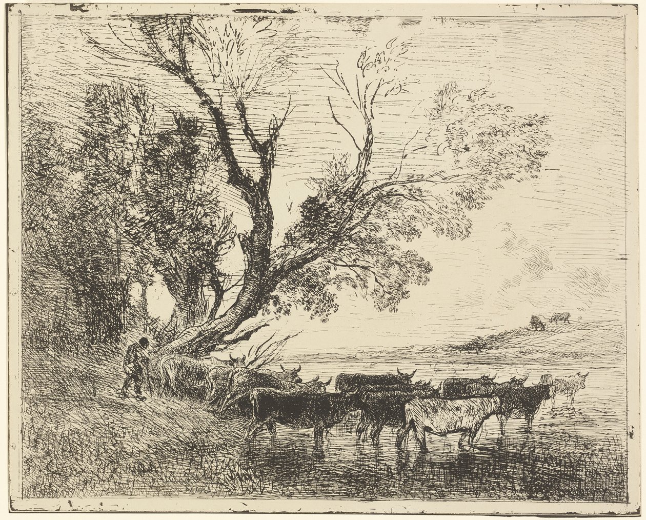 Ford od Charles Francois Daubigny