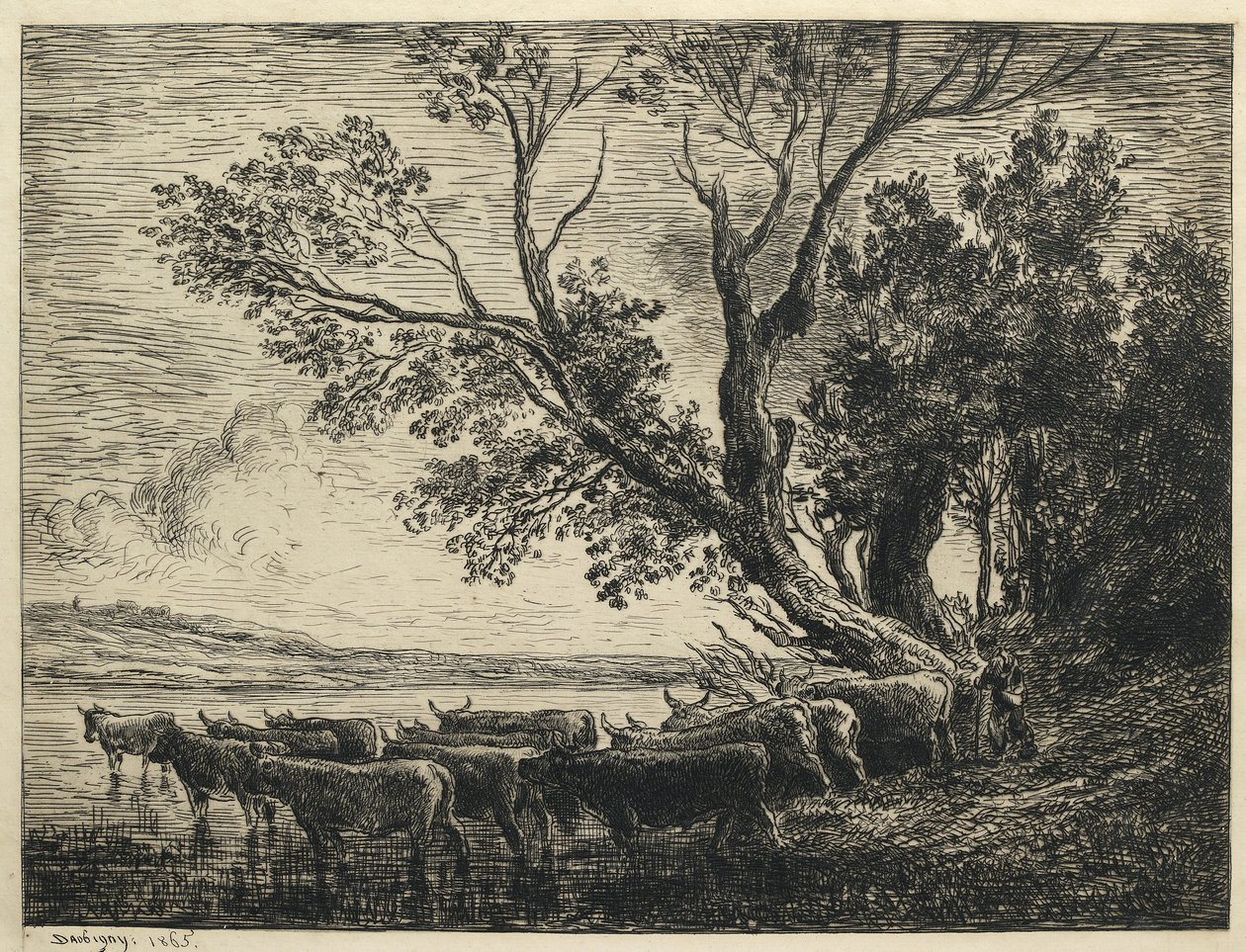 Ford, 1865 od Charles Francois Daubigny
