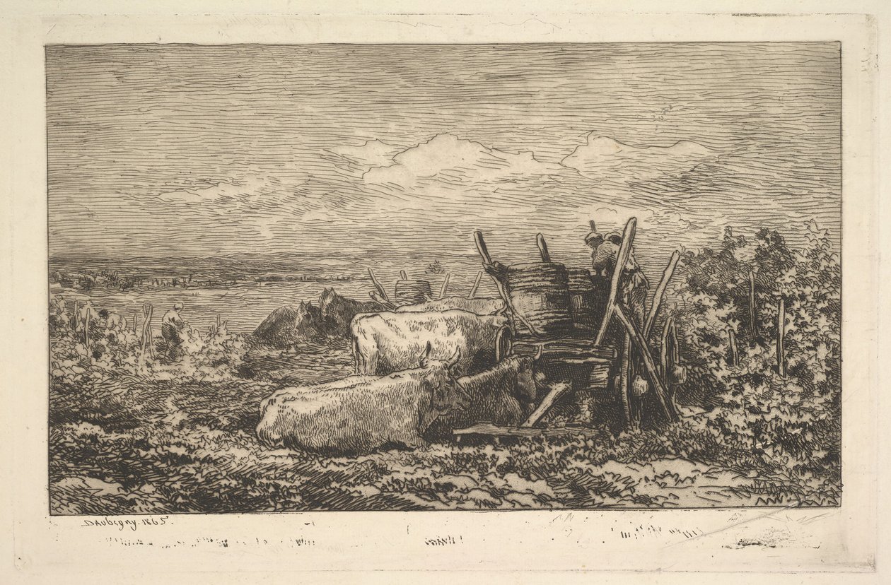 Suvenýr sklizně Morvan, 1865. od Charles Francois Daubigny