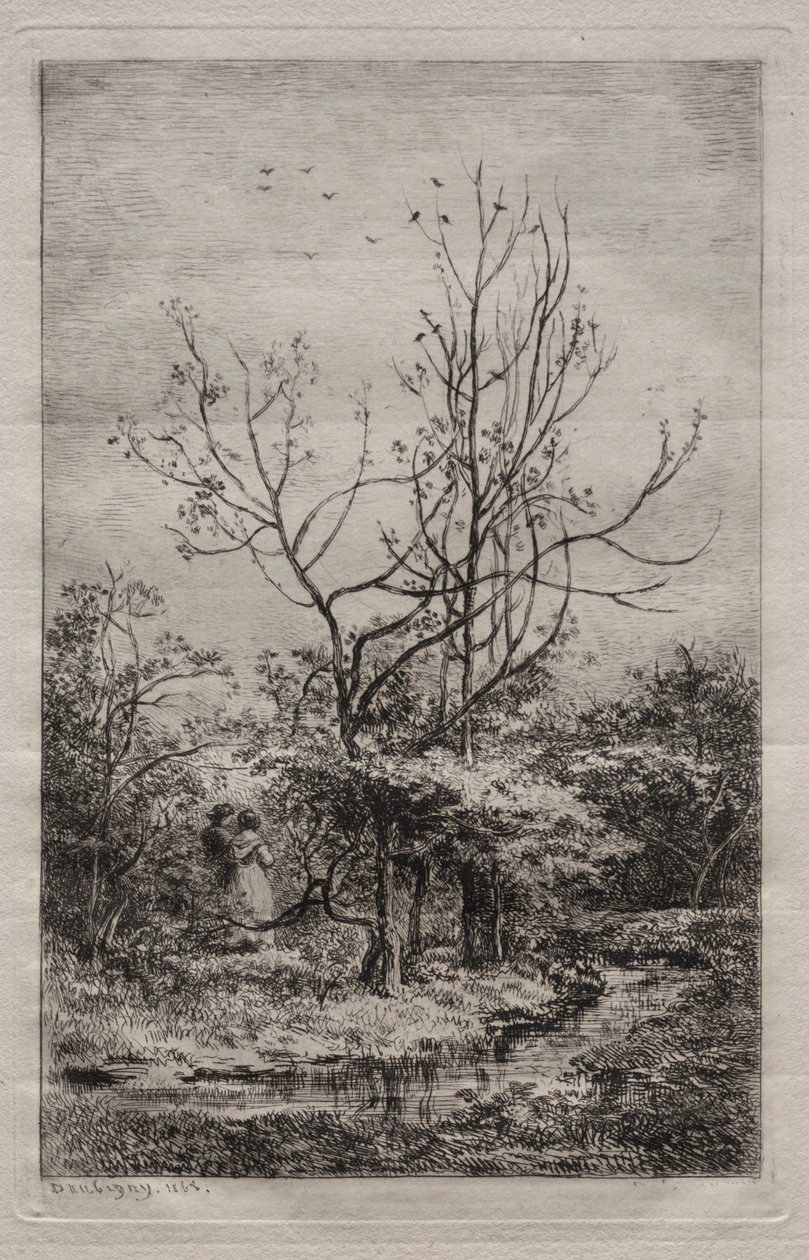Orchard, 1868. od Charles Francois Daubigny