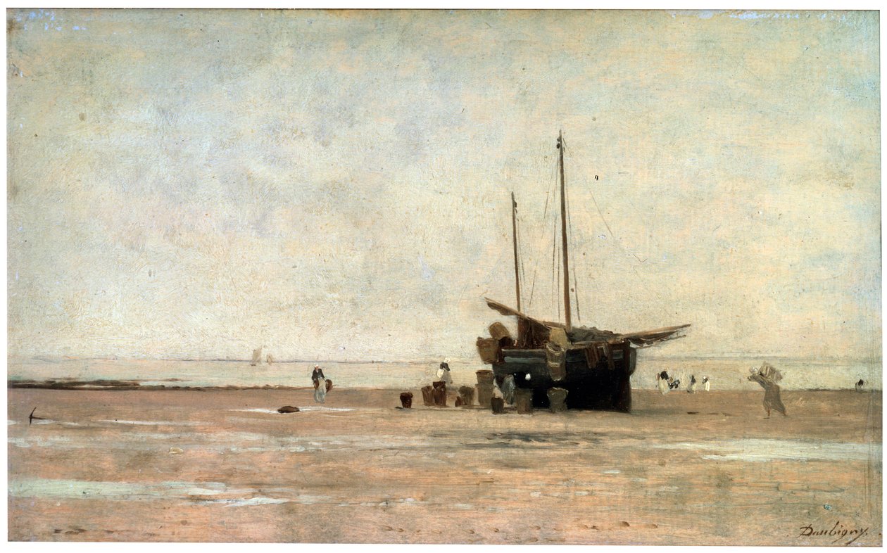 Mořské pobřeží, konec 60. let 19. století počátek 70. let 19. století. od Charles Francois Daubigny