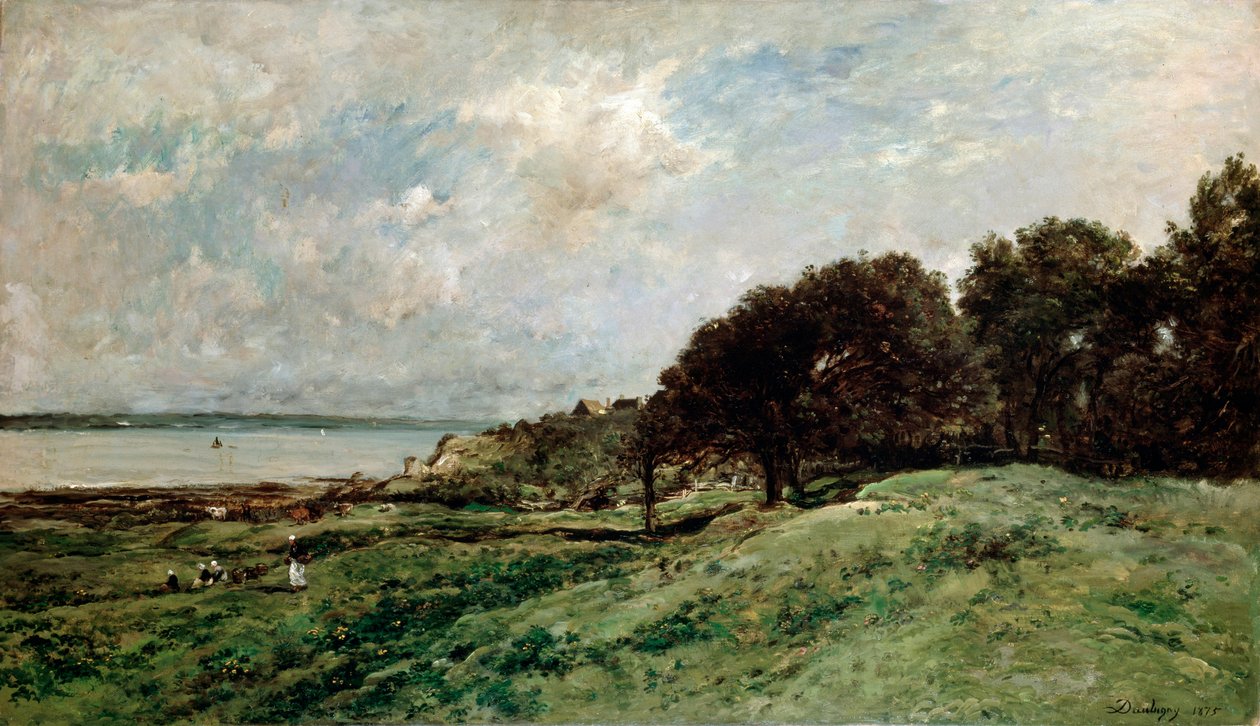 Pobřeží poblíž Villerville, 1875. od Charles Francois Daubigny