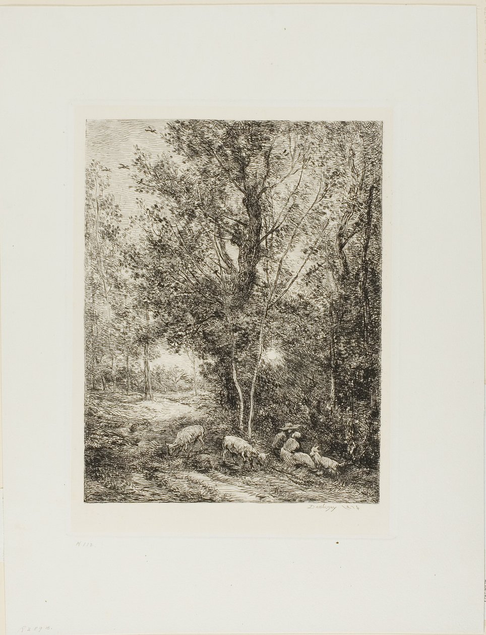 Pastýř a pastýřka od Charles Francois Daubigny