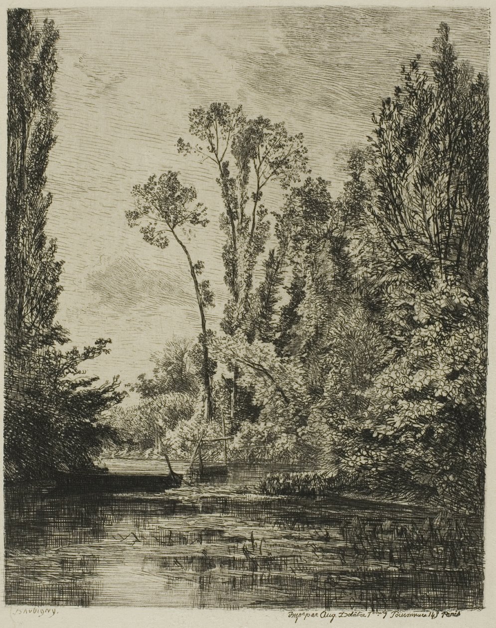 Panenské ostrovy v Bezons (The Fishing Hole) od Charles Francois Daubigny