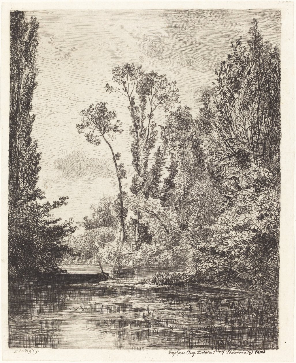 Panenské ostrovy v Bezons od Charles Francois Daubigny