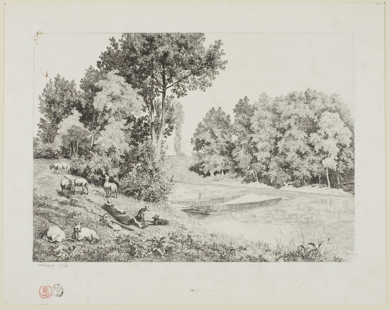 Pohled pořízený v Bas-Meudon od Charles Francois Daubigny