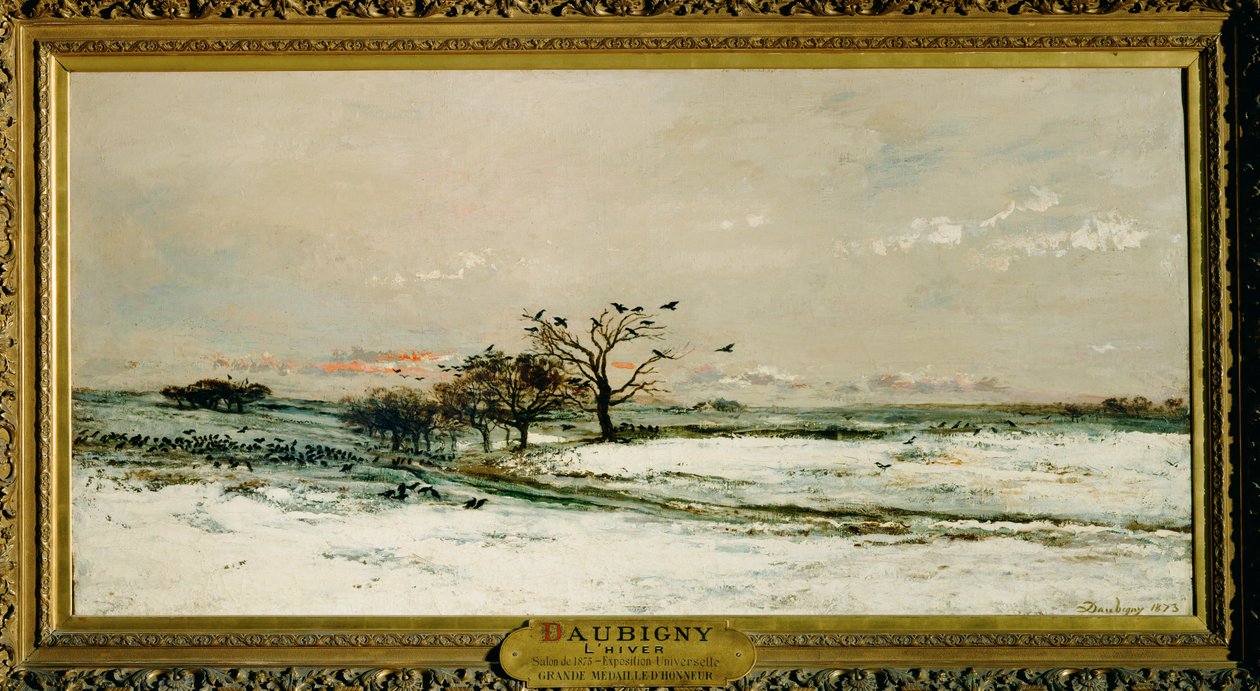 Zima (malba na plátně) od Charles Francois Daubigny