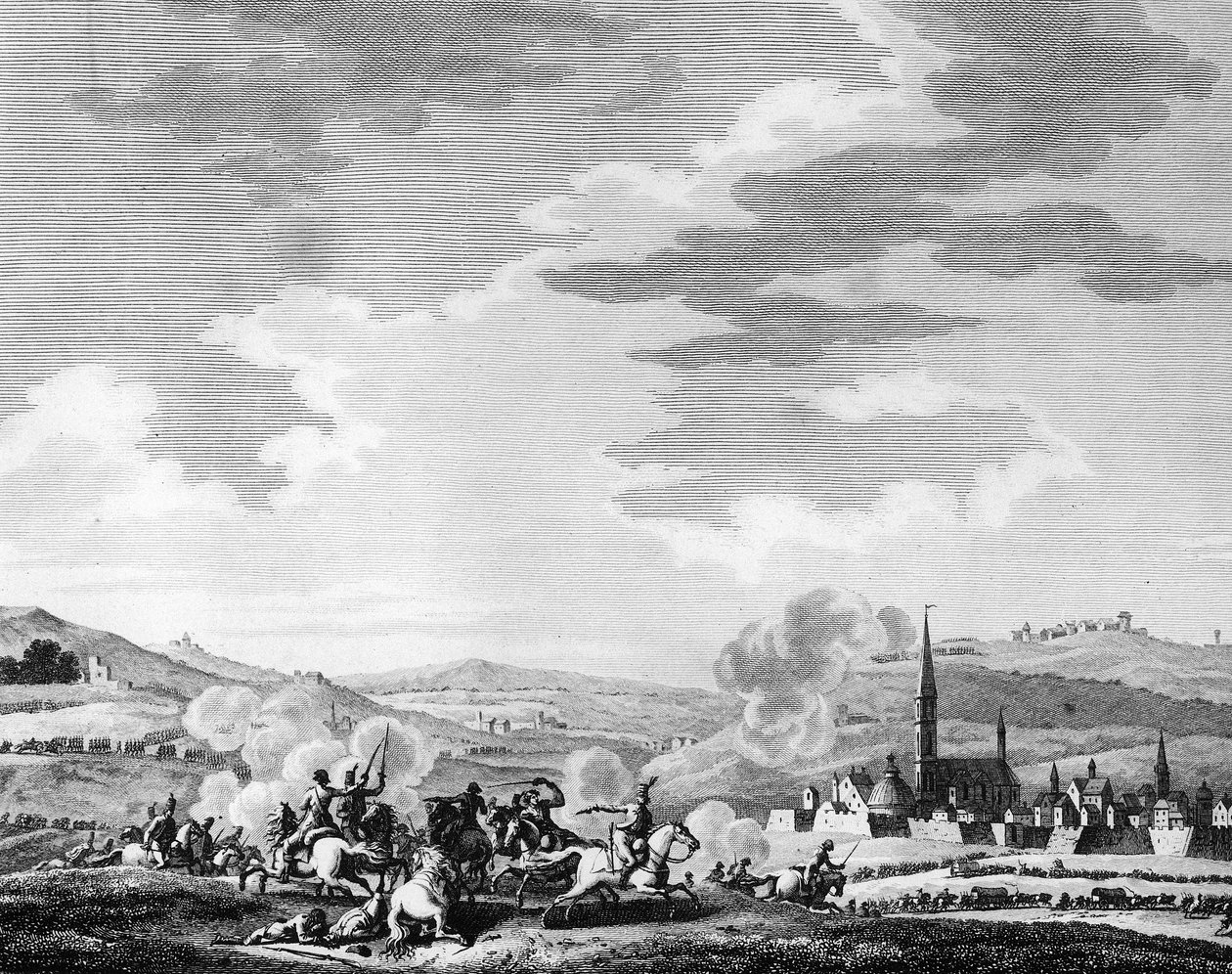 Francouzská revoluce: Bitva o Nerwinden 18. března od Charles Francois Gabriel Levachez