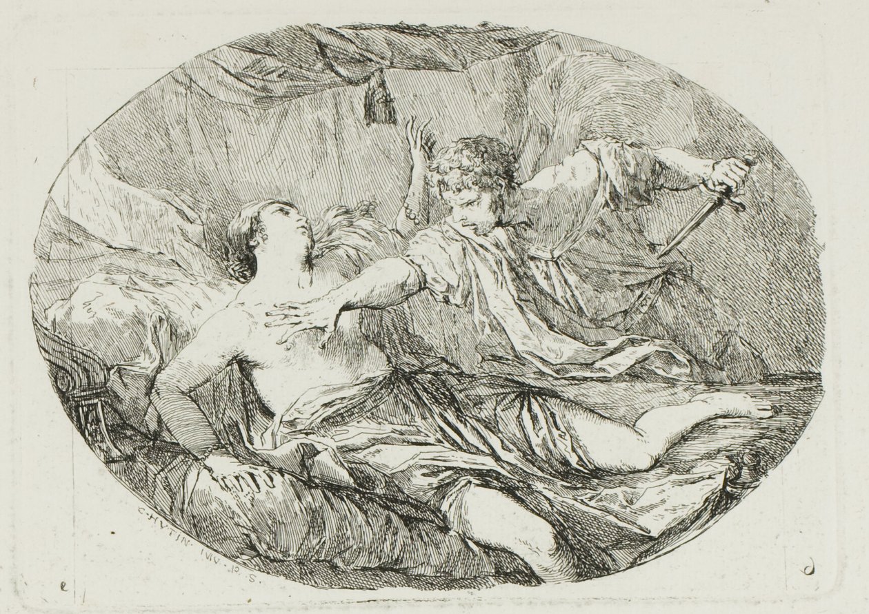 Tarquin a Lucretia od Charles Francois Hutin