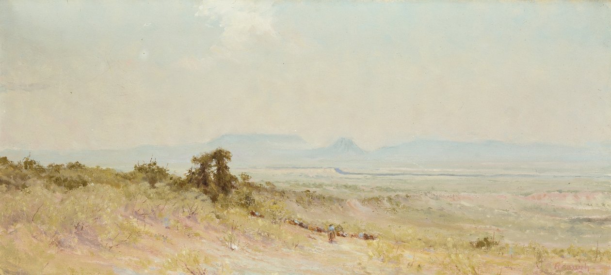 House Mountain on the Llano, cca 1920 (olej na plátně) od Charles Franklin  Reaugh