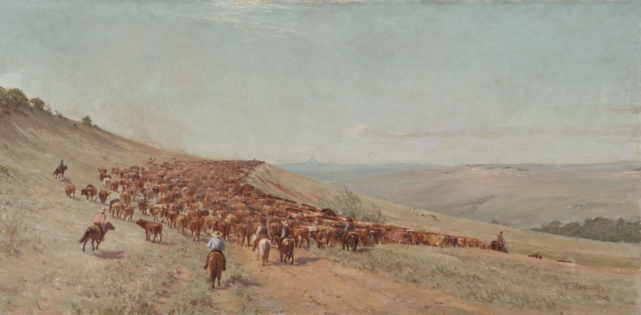 Řízení stáda, 1904 od Charles Franklin Reaugh
