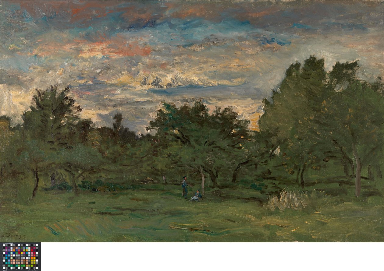 Noční sad od Charles Francois Daubigny