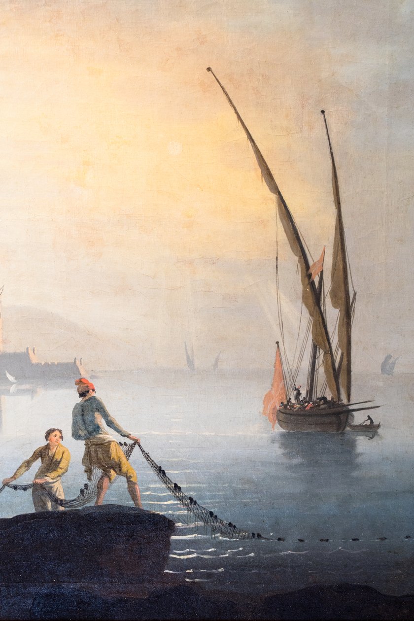 Námořní doprava, detail od Charles François Grenier de Lacroix