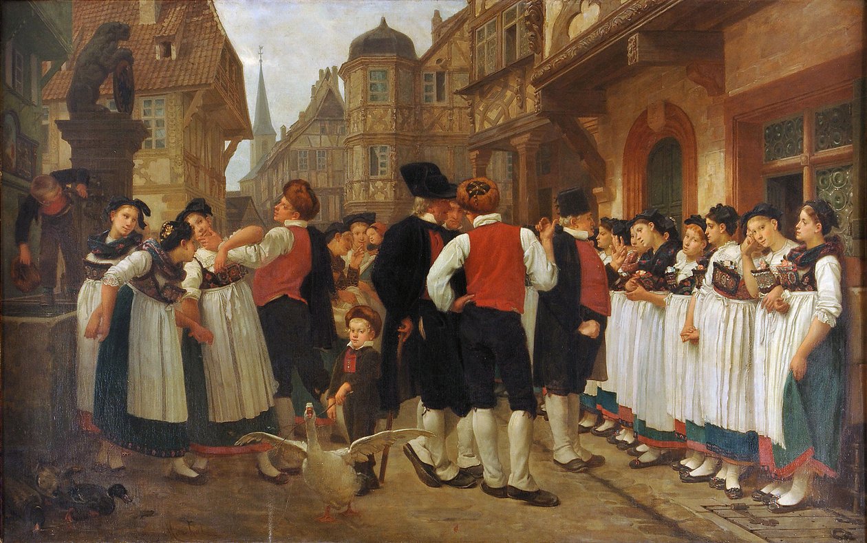 Francouzsky: La foire aux servantes od Charles Francois Marchal