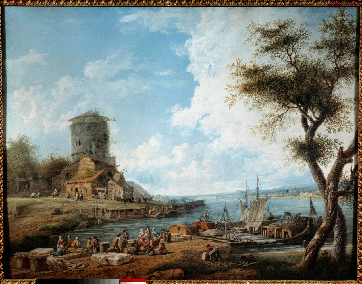 Mosela v 18. století. Obraz Charlese Nivarda (1739-1821) od Charles François Nivard