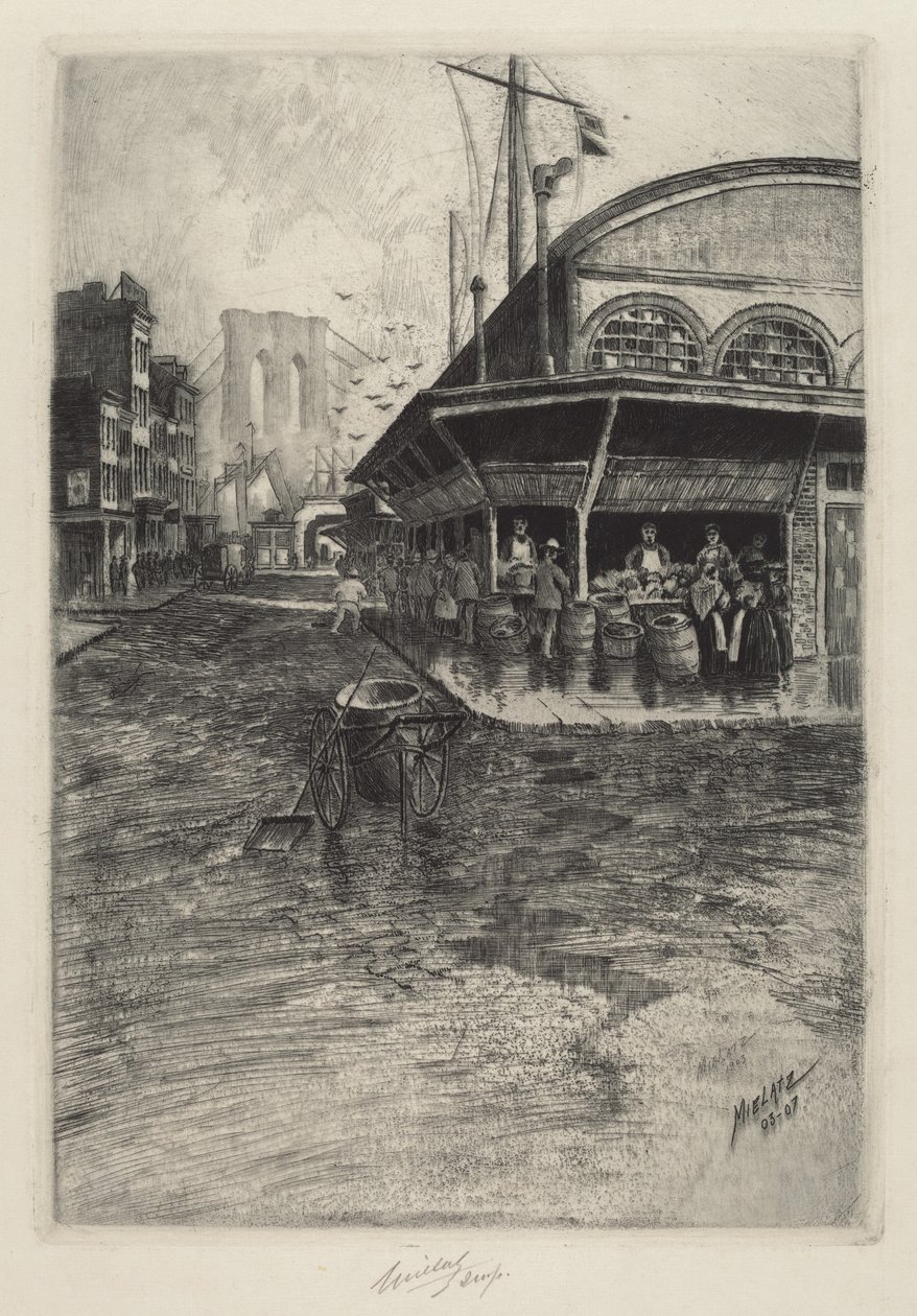 Kateřinský trh od Charles Frederick William Mielatz
