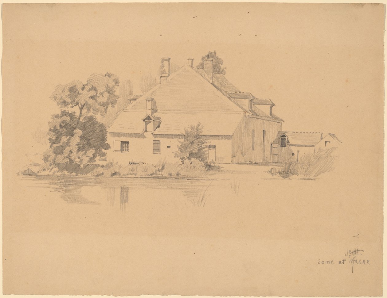 Seine a Marne od Charles Frederick William Mielatz