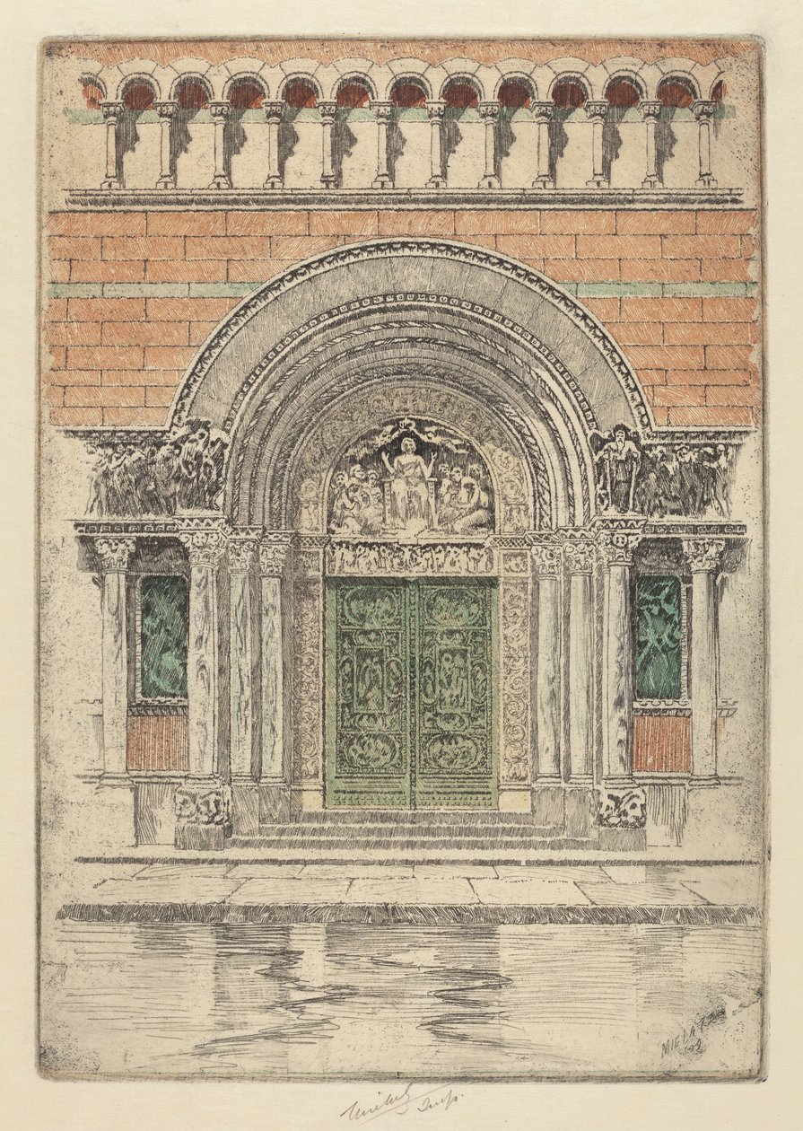 Dveře, Svatý Bartoloměj od Charles Frederick William Mielatz