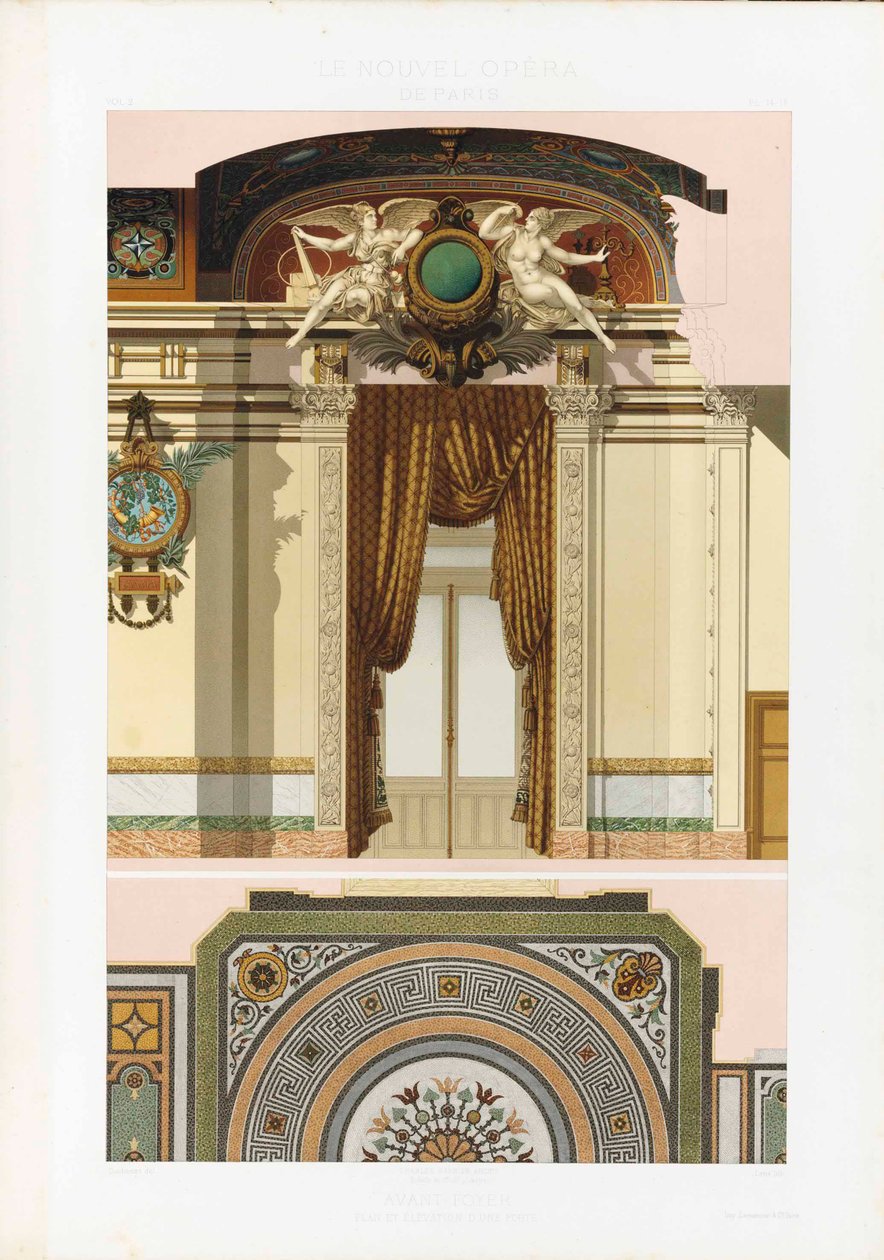Nová pařížská opera, 1880. od Charles Garnier