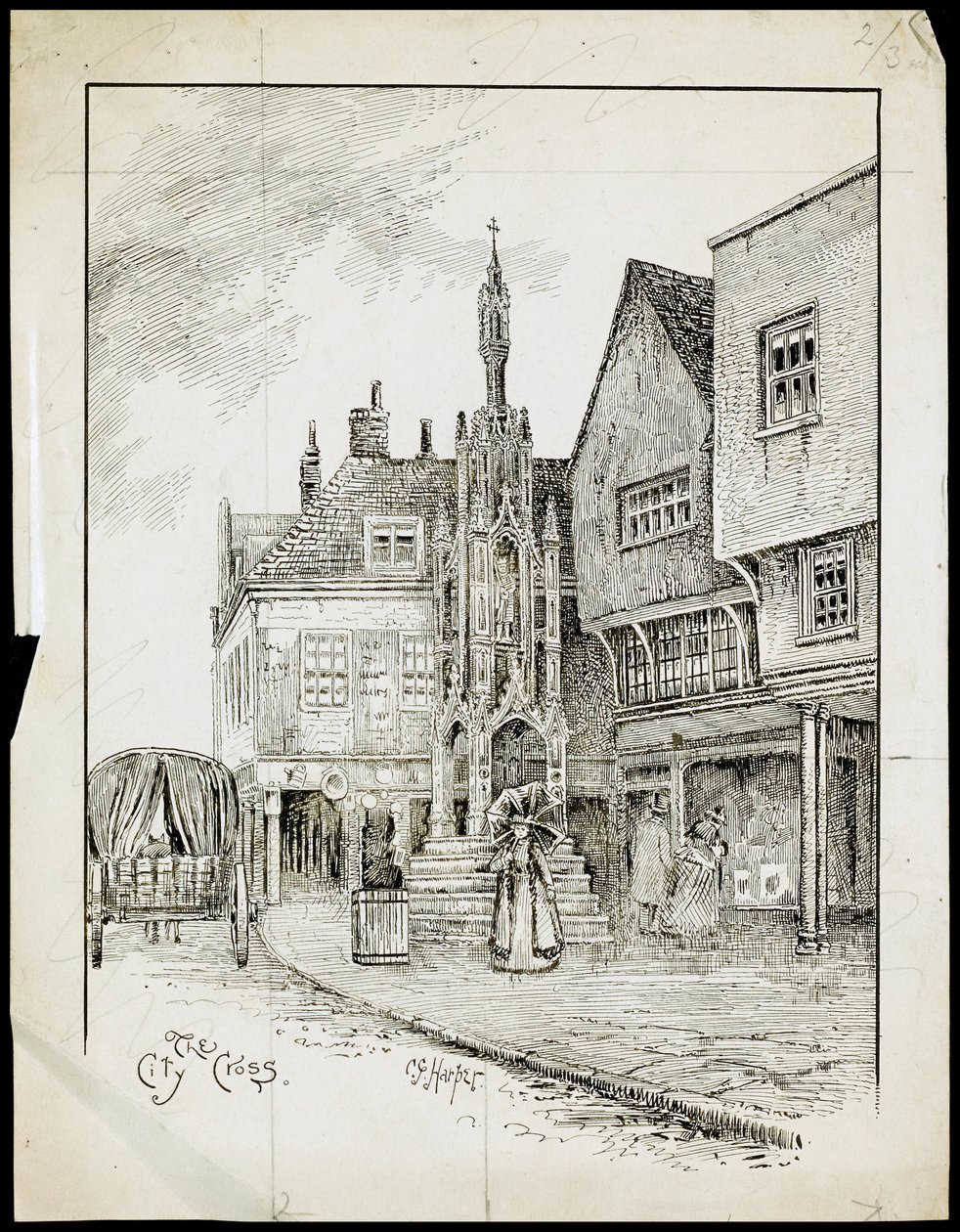 Butter Cross, High Street, Winchester, Hampshire od Charles George Harper