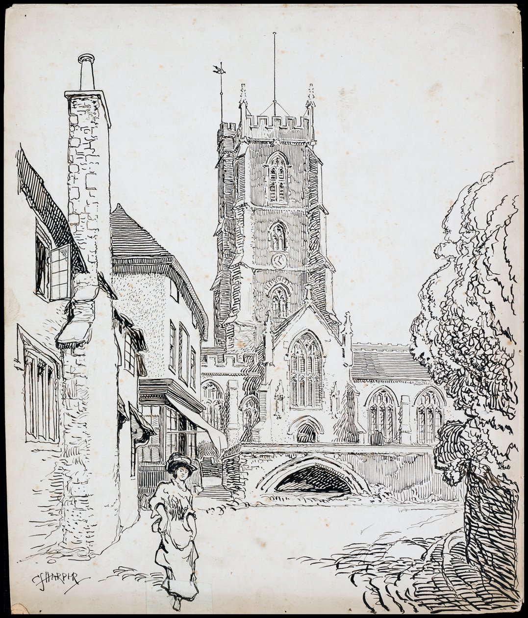 Převorský kostel svatého Jiří, Dunster, Somerset, 1892-1933 od Charles George Harper