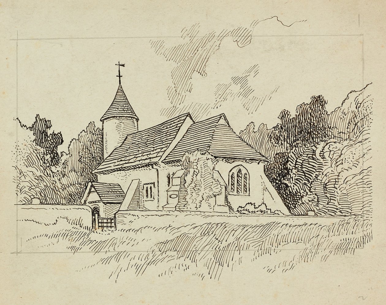 Neidentifikovaný kostel, 1892-1933 od Charles George Harper