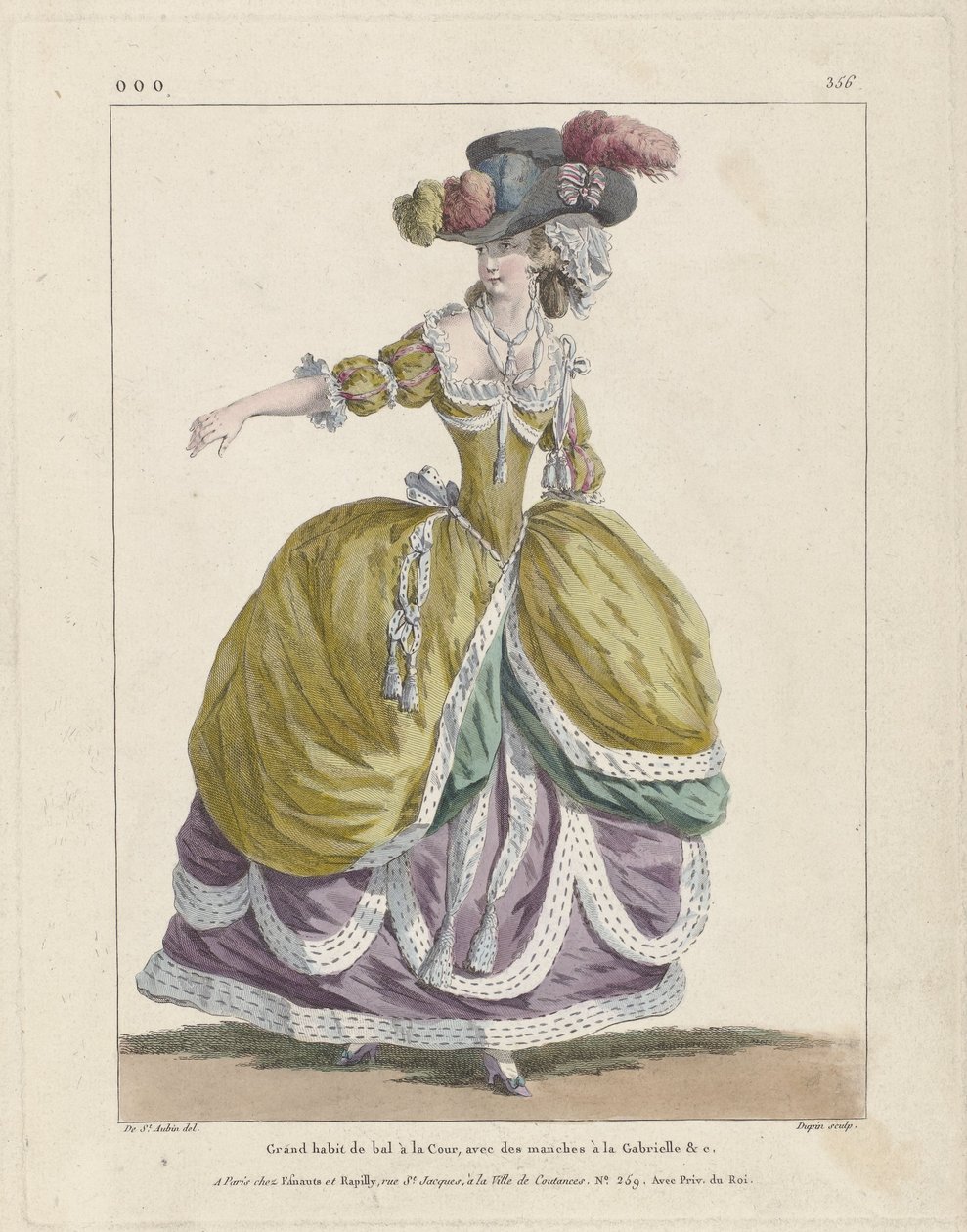 Marie Antoinetta, královna módy od Charles Germain de (after) Saint Aubin