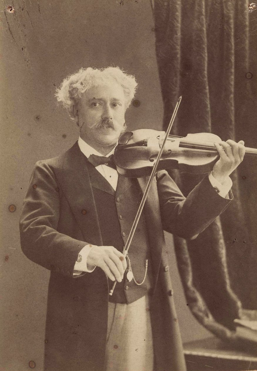Portrét houslisty a skladatele Paula de Sarasate 1844-1908, c. 1890. od Charles Gerschel
