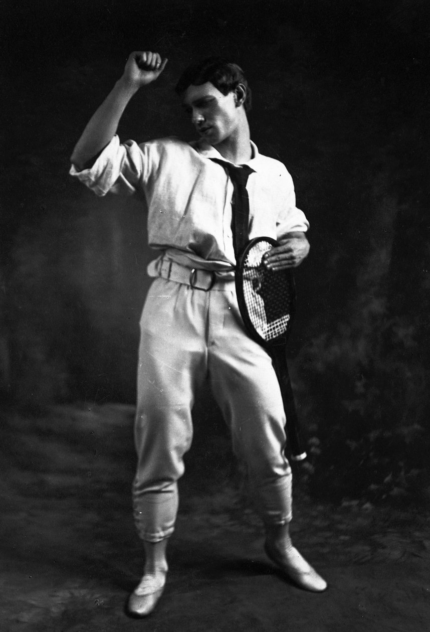Václav Nižinskij v Ballet Jeux Clauda Debussyho od Charles Gerschel