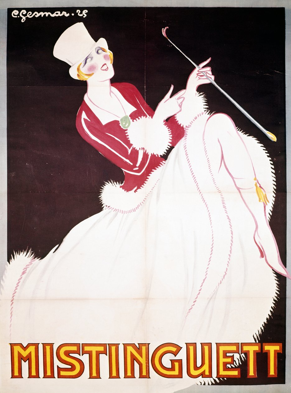 Mistinguett (1872-1956), plakát ilustrovaný, Charles Gesmar (1900-1928), Francie, 20. stol. od Charles Gesmar