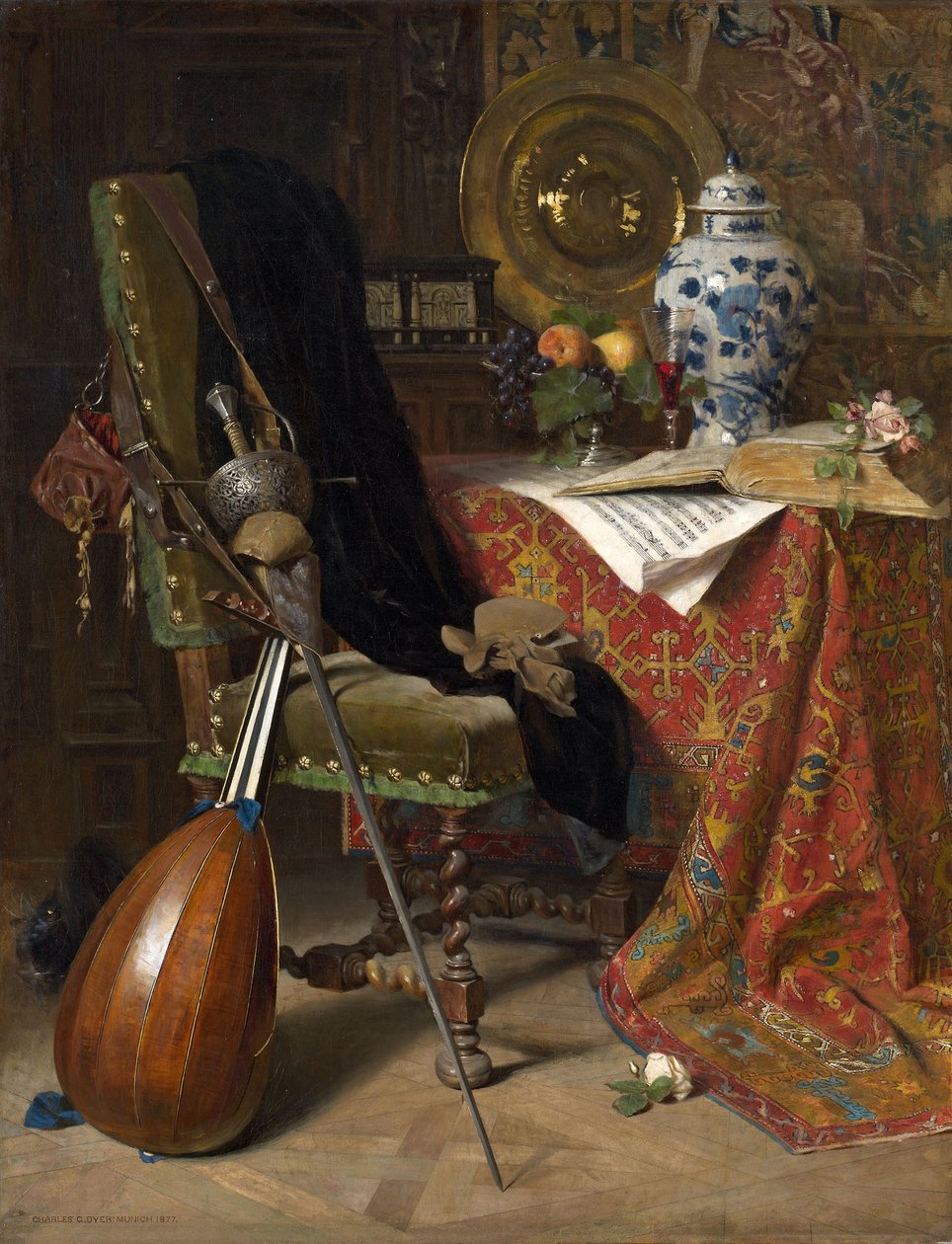 Interiér sedmnáctého století, 1877 od Charles Gifford Dyer