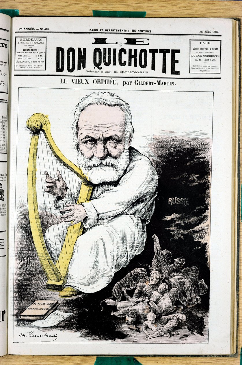 Obálka „“ Don Quijote“, číslo 418, Satirický v barvách od Charles Gilbert Martin