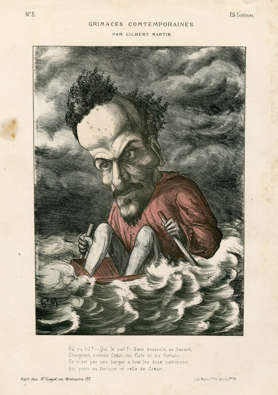 Současné grimasy - Ilustrace Charles Gilbert-Martin (1839-1905): Rochefort Henri (1831-1913) - Moře od Charles Gilbert Martin