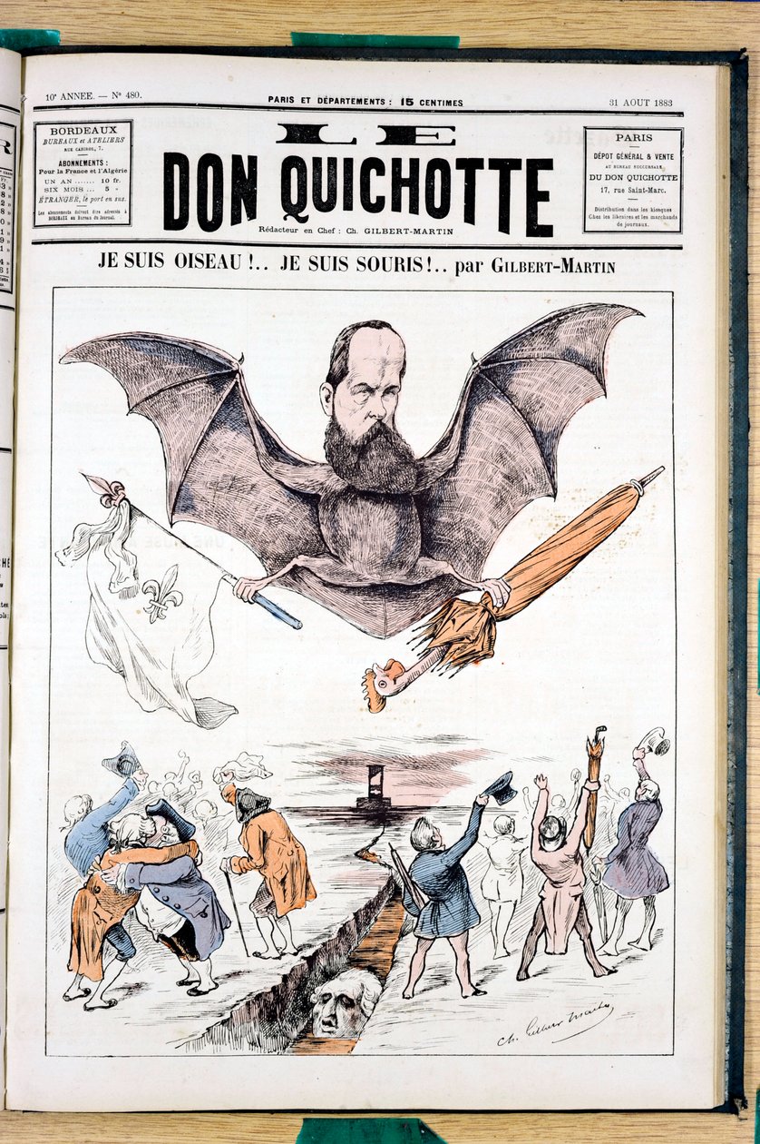 Obálka „“ Le Don Quijote “, Satirique en Colours od Charles Gilbert Martin