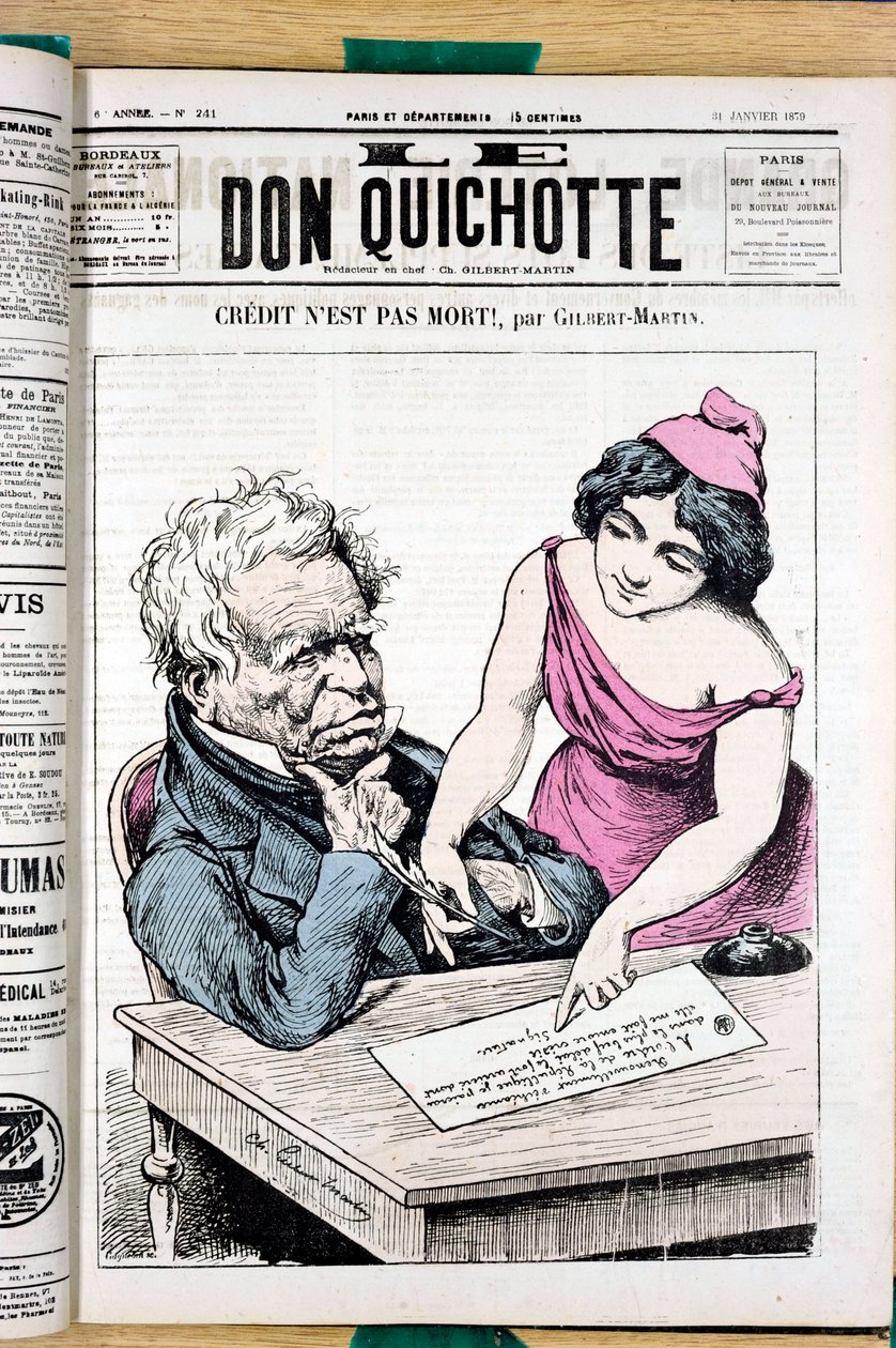 Obálka knihy "Le Don Quixote", číslo 241, Satirique en Couleurs od Charles Gilbert Martin