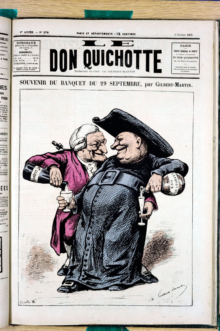 Obálka knihy "Le Don Quixote", číslo 276, Satirique en Couleurs od Charles Gilbert Martin