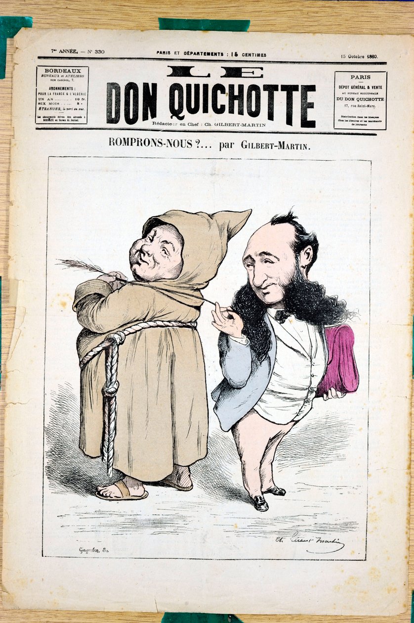 Obálka „Le Don Quijote“, číslo 330, Satirický v barvách od Charles Gilbert Martin