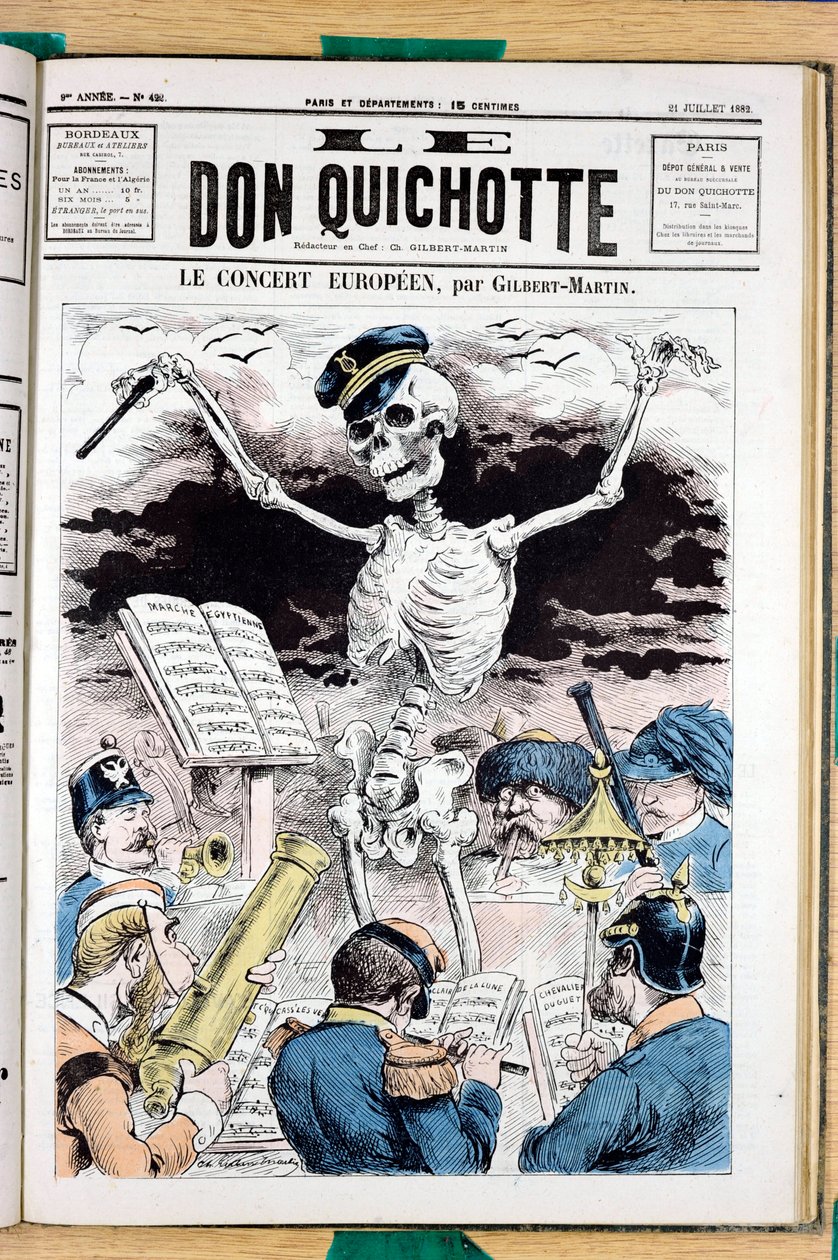 Obálka „Le Don Quijote“, číslo 422, barva satirická od Charles Gilbert Martin