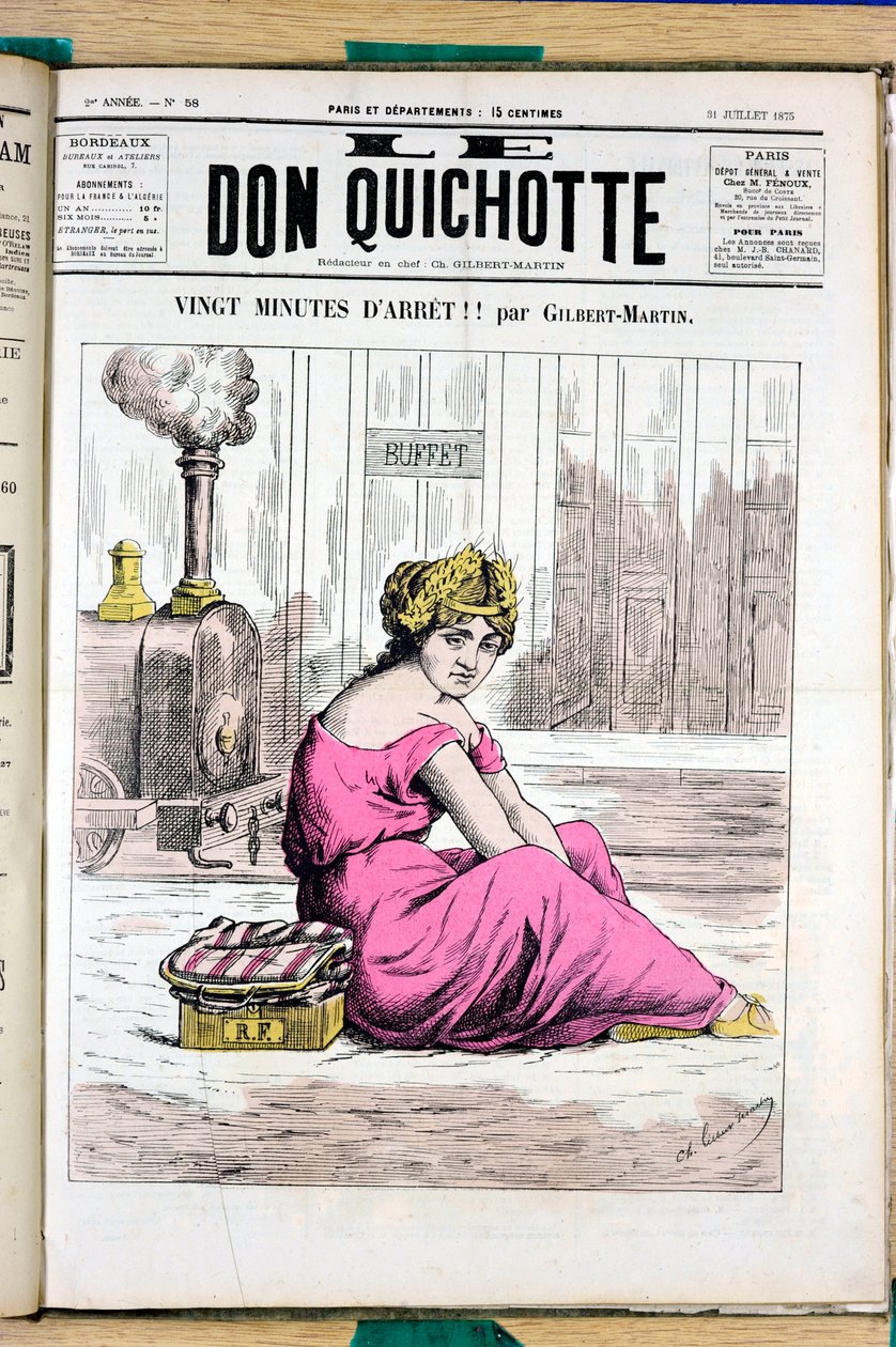 Obálka „“ Le Don Quijote “, číslo 58, Satirique en Couleurs od Charles Gilbert Martin