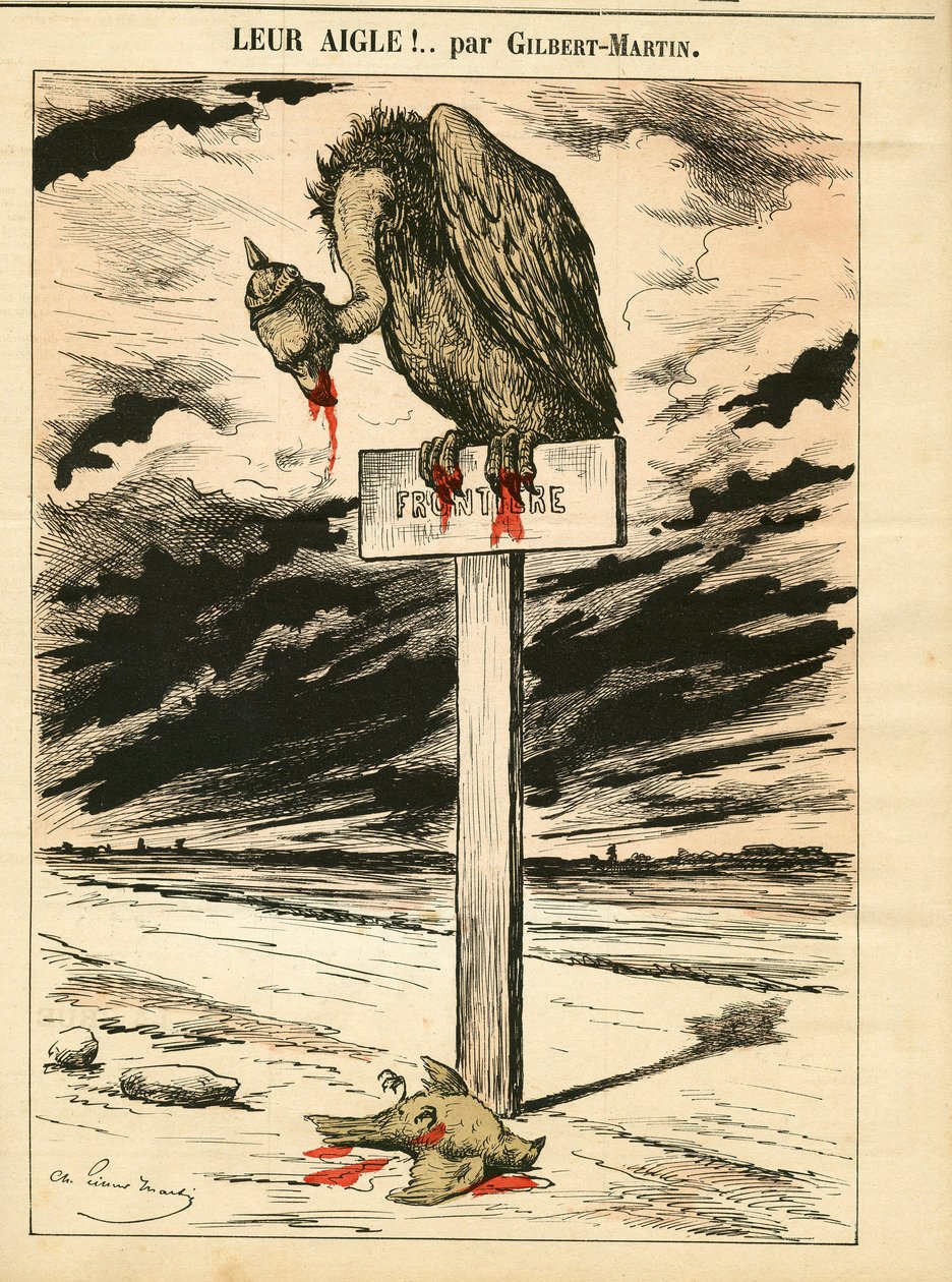 Obálka „Le Don Quijote“, číslo 693, satirická barva od Charles Gilbert Martin