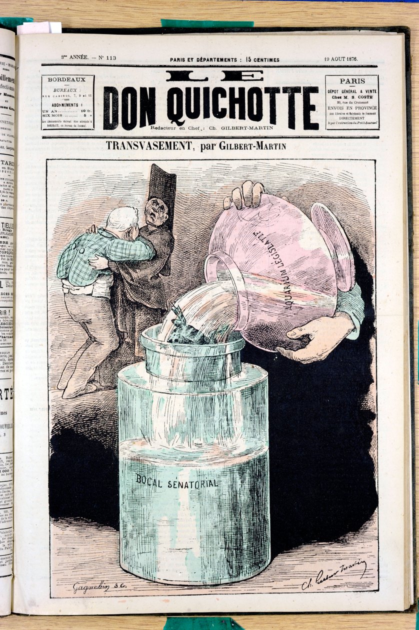 Obálka „“ Don Quijote“, číslo 113, Satirický v barvách od Charles Gilbert Martin