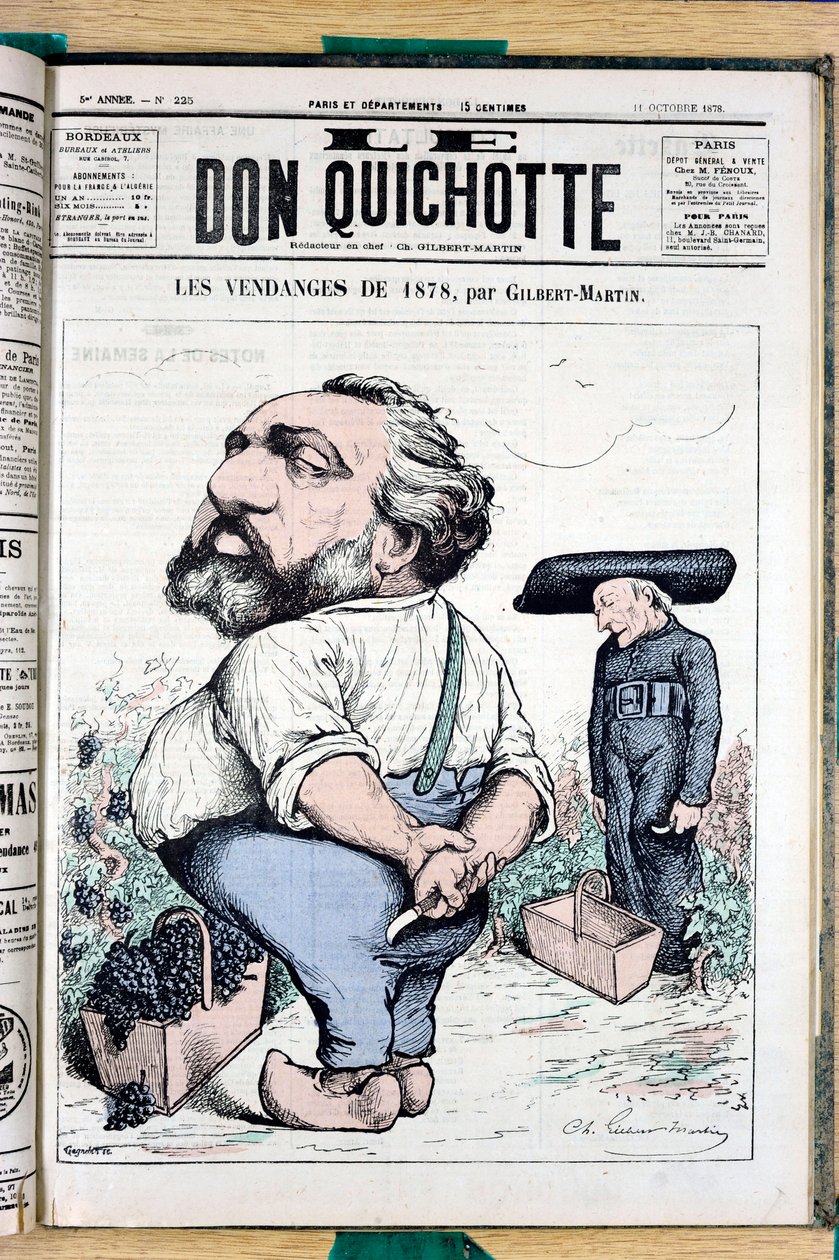 Obálka "" Don Quijote "", číslo 225, Satirique en Colours od Charles Gilbert Martin